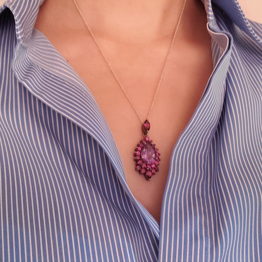 Nicole Miller Necklace Silver Chain